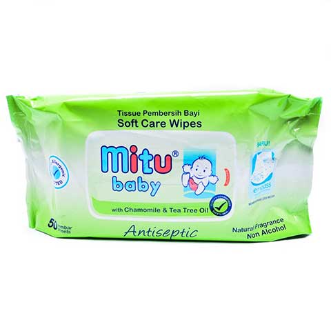 MITU BABY WIPES SOFTCARE ANTISPTC 50S